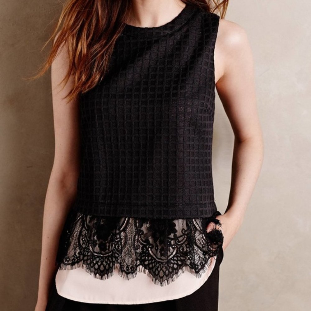 Anthropologie Greylin Sleeveless Textured Top